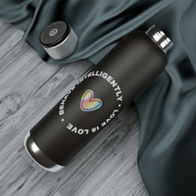 Load image into Gallery viewer, Behave Intelligently * Love is Love - Soundwave Copper Vacuum Audio Bottle 22oz