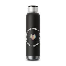 Load image into Gallery viewer, Behave Intelligently * Love is Love - Soundwave Copper Vacuum Audio Bottle 22oz
