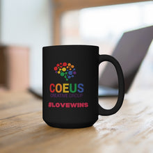 Load image into Gallery viewer, #LoveWins - Black Mug 15oz
