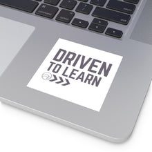 Load image into Gallery viewer, Driven to Learn (Air) - Square Vinyl Stickers
