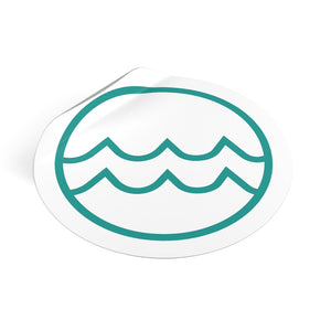 Water - Round Vinyl Stickers