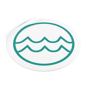 Water - Round Vinyl Stickers