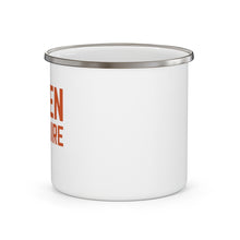 Load image into Gallery viewer, Driven to Acquire (Fire) - Enamel Camping Mug
