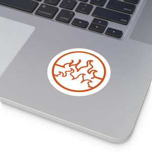 Fire - Round Vinyl Stickers