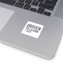 Load image into Gallery viewer, Driven to Learn (Air) - Square Vinyl Stickers
