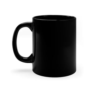 Behave Like A Decent Human - Black Coffee Mug, 11oz